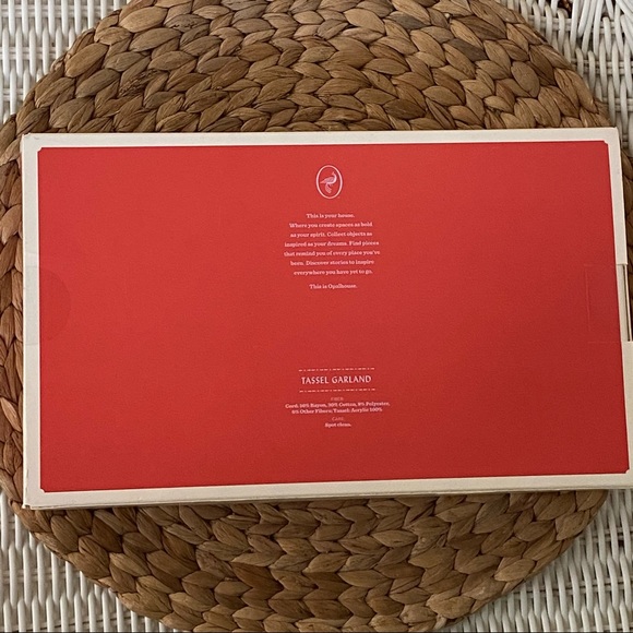 Opalhouse Accents Opalhouse Tassel Garland Pink White Nwt Poshmark